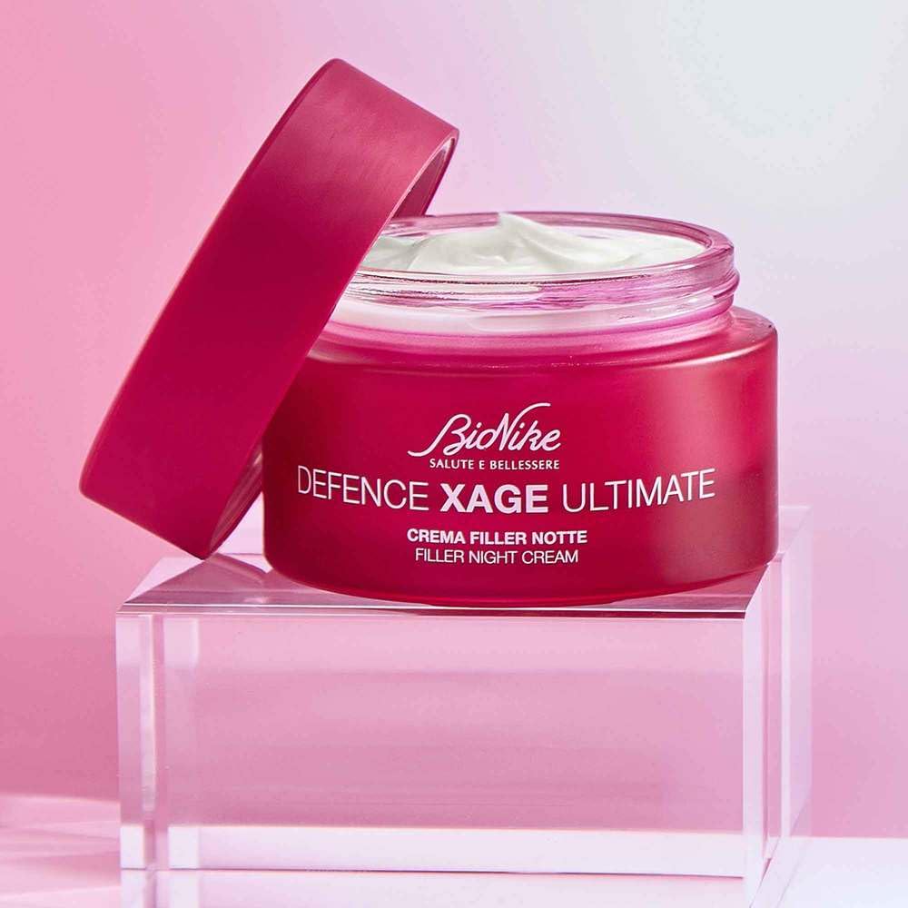 Bionike Defence Xage Ultimate - Lifting Viso Rimodellante Anti Age, Rimodella e Contrasta Rilassamento Cutaneo e Rughe Profonde, Dona Elasticità e Tonicità, 50 ml
