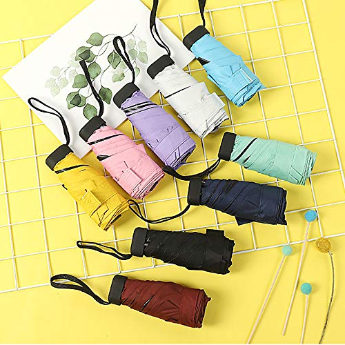 Toptie Mini Windproof Travel Umbrella, Compact Sun & Rain Umbrella With Uv Protection (Green) #TOP6