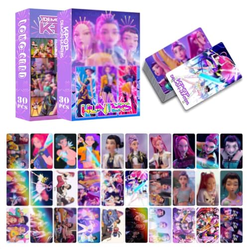 MKEWUU Kpop Tarjetas Fotográficas, Juego De 30 Piezas A Color, Tarjetas Láser...