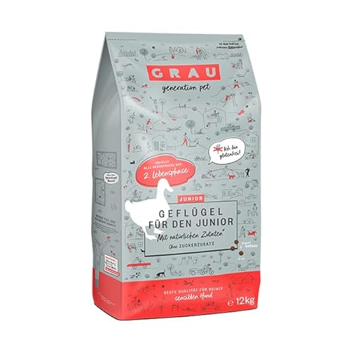 Produktbild von Grau Hund Junior Geflügel - 12 kg