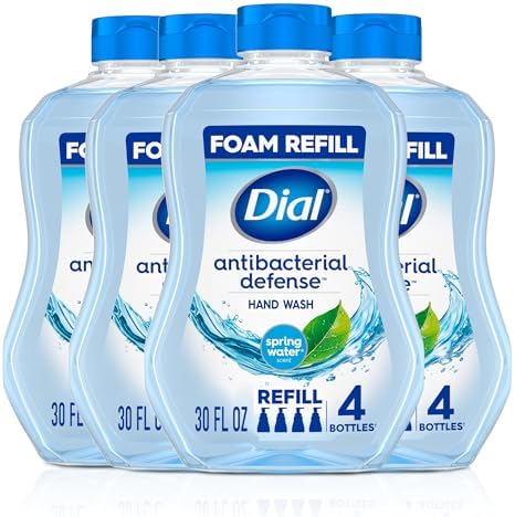 Dial Antibacterial Foaming Hand Soap Refill, Spring Water Scent, 30 Fl Oz