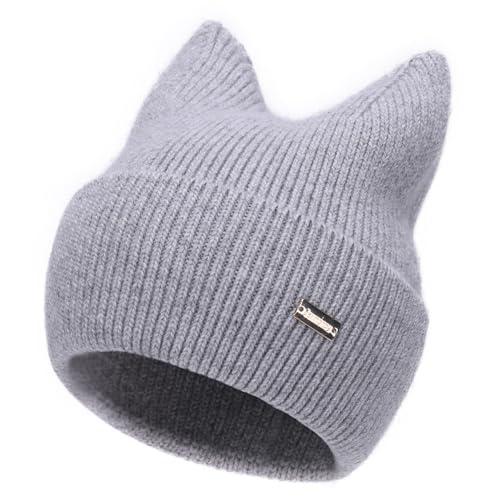jaxmonoy Winter Cute Cat Ear Beanie Hats for Women...
