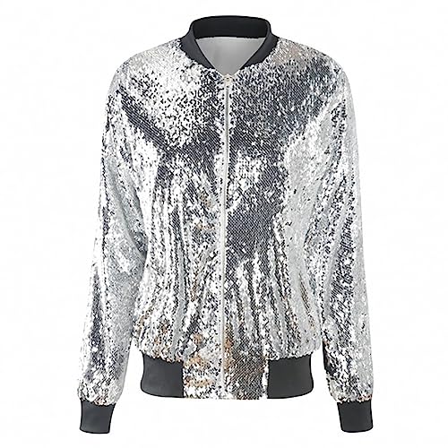 Veste à paillettes pour fête d'Halloween et soirées habillées en taille XXL