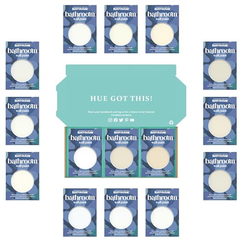 Rust-Oleum Bathroom Wall Paint in Matt Finish - Elegant Whites Tester Box