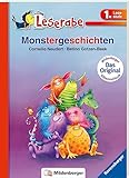 leselernbuch fussball  Monstergeschichten - Leserabe 1. Klasse - Erstlesebuch für Kinder ab 6 Jahren (Leserabe mit Mildenberger Silbenmethode)