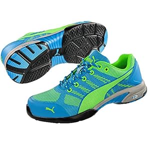 Puma 642900.38 Celerity Knit Blue veiligheidsschoenen voor dames, Low S1P HRO SRC, maat 38