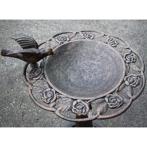 Oakland Living Corporation Premium Rose Bird Bath #TOP4