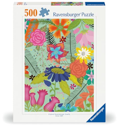 Ravensburger - Puzzle 500 pièces - Jungle de Fleurs