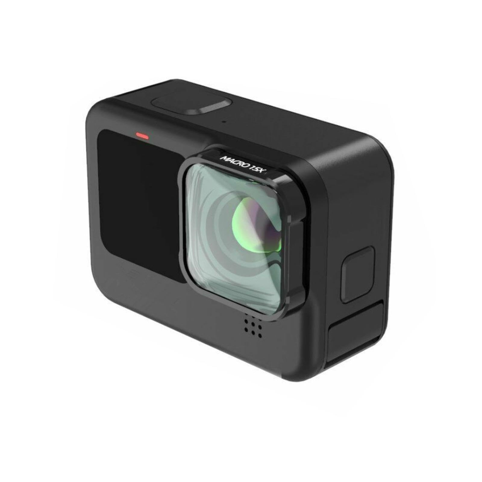 15X Macro Close Up Multi-Layer Coating Camera Lens Filter Black Optical Glass Lens Vlog for Gopro Hero 9 Accessory Part