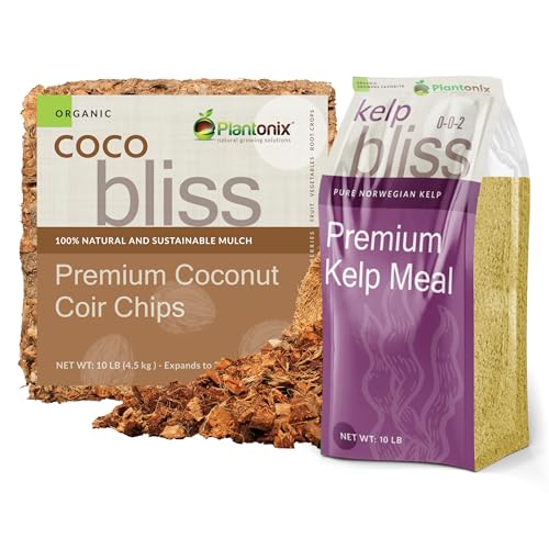 Coco Chips y Fertilizante Kelp Bliss para Plantas