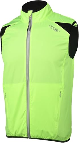 bpbtti Chaleco de ciclismo para hombre, rompevientos sin mangas con dos bolsillos laterales (2.0), resistente al viento, transpirable y reflectante