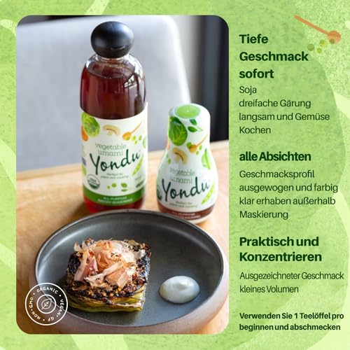 Yondu Gemüse Umami – Premium pflanzliche Gewürz Sauce – Allzweck-Instant-Geschmacksverstärker, besser als Fischsauce, Sojasauce, Bouillon (830 ml)