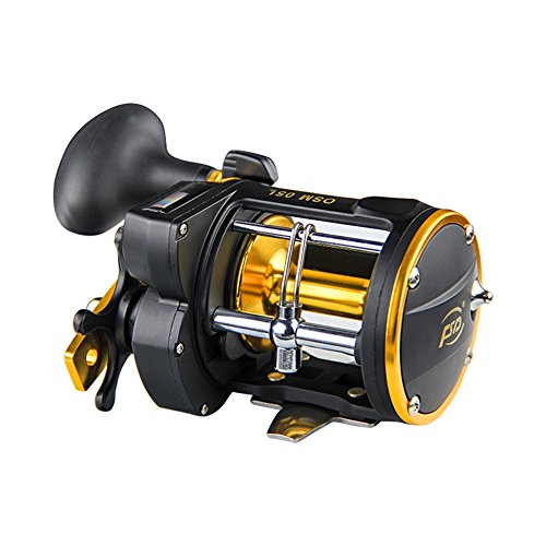 Dayan Cube Tsptool Fishing Spinning Reel with Counter Device Alarm Bell Drum Fishing Vessel Trolling Boat Plate Baitcast Right Hand Wheel