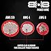 Belva True 8 Gauge AWG Premium CCA Complete Amplifier Wiring Kit with OFC 4-Channel RCA Cable - BAK84 RED