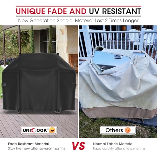 image for Unicook 58 Inch Grill Cover for Weber Genesis 300 Series Grills, Uniqu