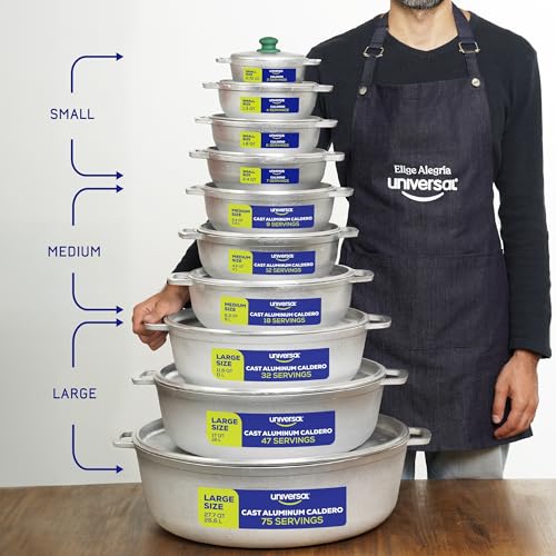 Universal-Large-Caldero-47-Cups-17-QT-16-L-Stainless-Aluminum-Pot-Even-Heat-Distribution-and-Fast-Cooking-Dutch-Oven-Pot-with-Lid-Ergonomic-Handles-Ideal-for-Rice-French-Fries-and-More