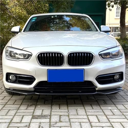 Diffuseur de pare-chocs avant aérodynamique pour BMW Série 1, splitters noir brillant - 2