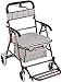 ROSG Anziani e Adulti Medical Rolling Walker Carrello della Spesa Anziani Walker Carrello a Quattro Ruote per Sedia a rotelle Carrello della Spesa per la casa, con Sedile + Pedale, Freno LAT