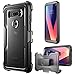 i-Blason Magma Series Case Designed for LG V30/V30 Plus/V30S (2017)/V35/V35 ThinQ 2017 Release, Heavy Duty Protection Shock Reduction Full Body Bumper Case with Built-in Screen Protector (Black)