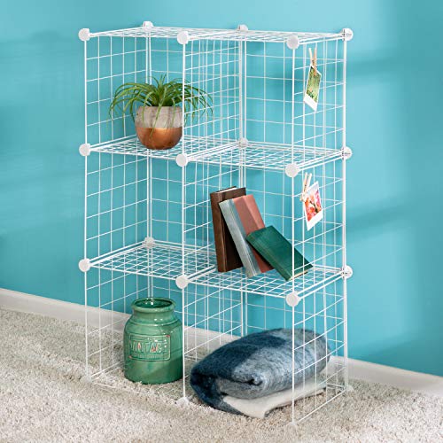 Honey-Can-Do SHF-09489 6 Cube White Storage Set Shf-09489 White thumb #1