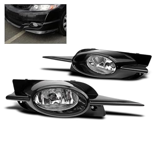 ZMAUTOPARTS Bumper Driving Fog Lights Lamps Chrome For 2009-2011 Honda Civic Coupe 2Dr