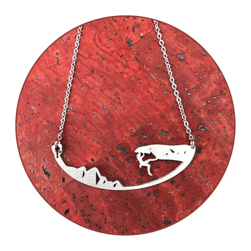 Stainless Steel Necklace | Pendant With Meaningful Message | Durable Handmade Jewelry Gift | Made in USA | Mountains, Hiking, Skiing, Camping, Climbing, Surfing, Swimming, Running, Biking