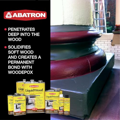 Image of Abatron LiquidWood Kit - 2 Gallon - 2-Part Structural Wood Epoxy Resin - Wood Hardener and Consolidant - Perfect Primer for WoodEpox Epoxy Wood Filler | Wood Hardener and Consolidant, Perfect Primer for WoodEpox Epoxy Wood Filler