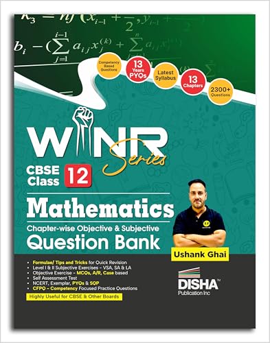 Disha WINR Series CBSE Class 12 Mathematics Chapter-wise Objectiv...