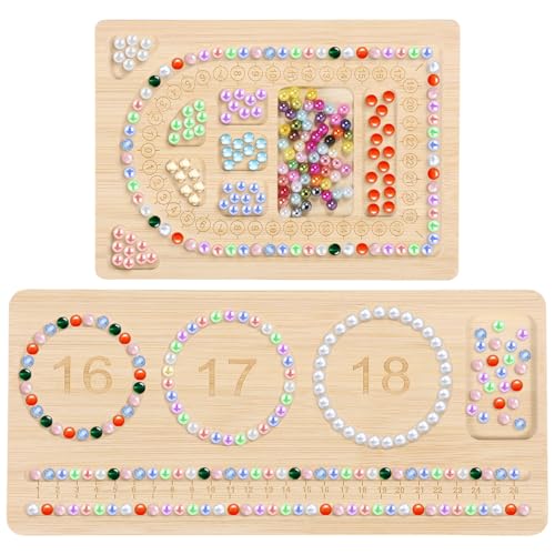 Opiniones y reviews de Telares para abalorios favoritos de las personas. 45 2 tableros de abalorios, multiusos, para hacer joyas, bandeja, organizador de joyas de cuentas para hacer joyas, collares, pulseras, herramientas de cuentas de diseño de bricolaje