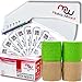 Sterile Suture Thread with Needle, Disposable Skin Stapler, Self Adhesive Bandage Wrap Tape (Combo Pk) - First Aid Demo, Emergency Survival Drill, Camping Preparedness, MD Trauma Training