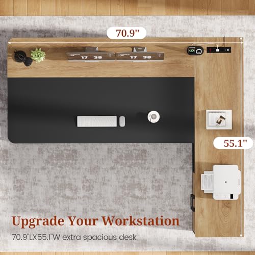L shaped executive office desk