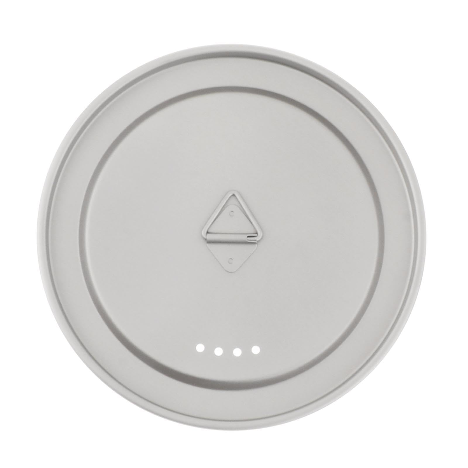 kowaku Portable Titanium Lid for Drinkware and Camping Pot with Loop Feature, 140mm