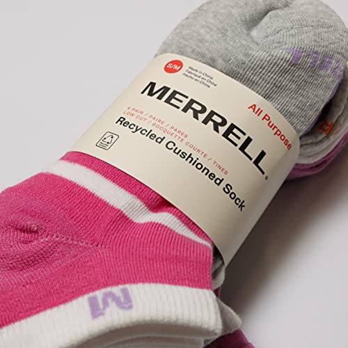 Image of Merrell Men's and Women's Wool Everyday Hiking Socks - 3 Pair Pack - Cushion Arch Support & Moisture Wicking