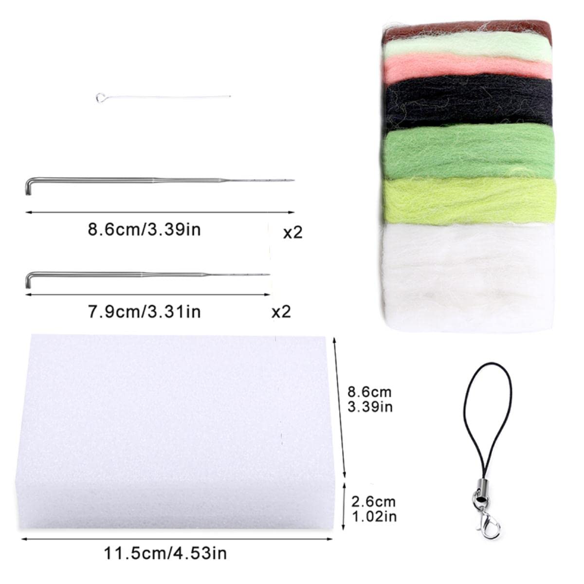 Kit DIY Feutrage Aiguille – Chat, Chien, Panda… Animaux En Laine Non Fini !
