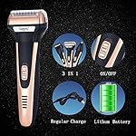 Foil Electric Shaver Cordless for Men, Rechargeable Electric Razor,with Pop-up Trimmer,USB Charger，3-in-1 Multi…