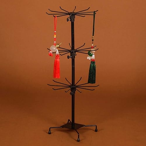 Miniatura 3 de DAMEING Soporte de exhibición giratorio de 3 niveles para mostrador giratorio para mostrador de joyas al por menor y uso doméstico adecuado para