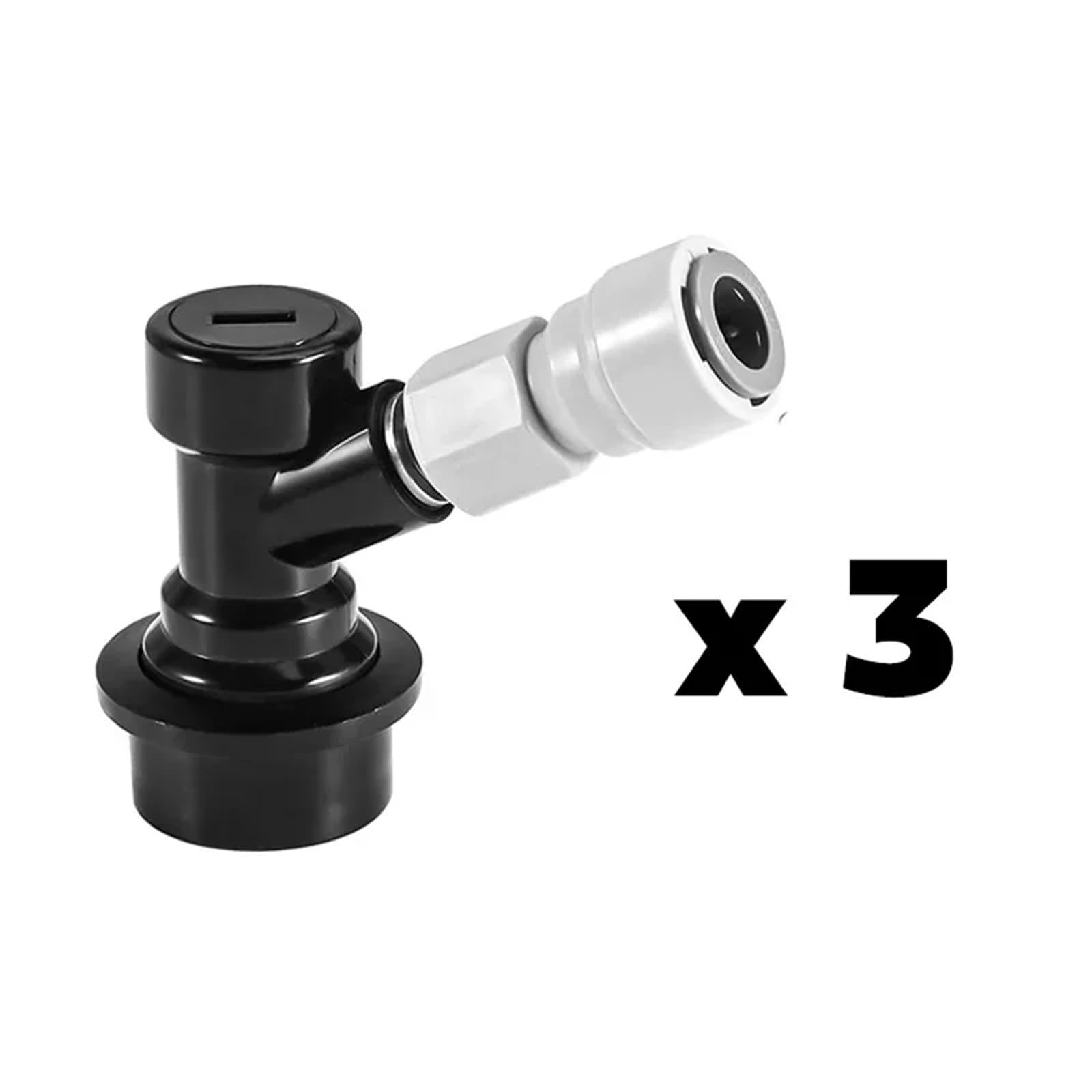 Płynna blokada kulowa szybkie odłączanie z szybkozłączką 3/20.3 cm, dozownik piwa/gazu Homebrew, adapter do szybkiego montażu, zestaw do produkcji wina (D)