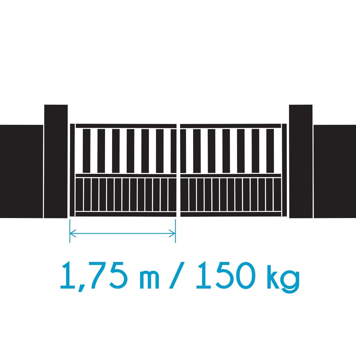 AVIDSEN Teha SE - Pack Motorisation Solaire pour Portail Battant à Vérins - Kit Complet 24V - Inclus : Panneau Solaire, 3 Télécommandes, Photocellules - Installation sans Travaux