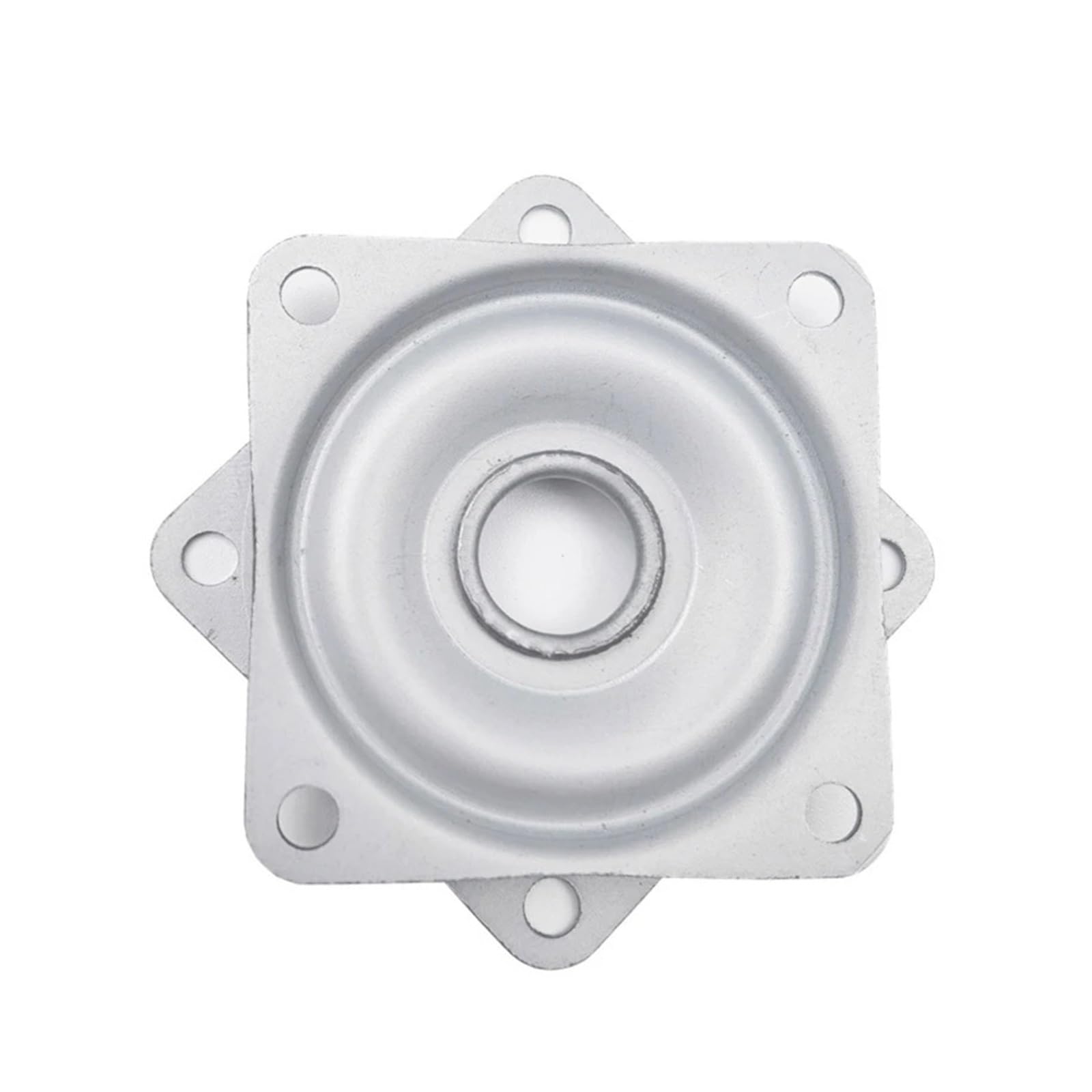 Base girevole con piastra orientabile, Piatto girevole quadrato in acciaio Cuscinetto rotante a 360 gradi da 2-4 pollici for sedie girevoli ufficio(4inches)