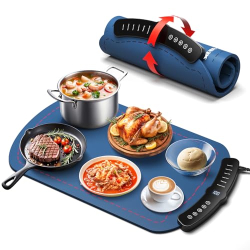 Taseven Warming Mat for Food, 7 Temp Master Adjustable Warming Tray