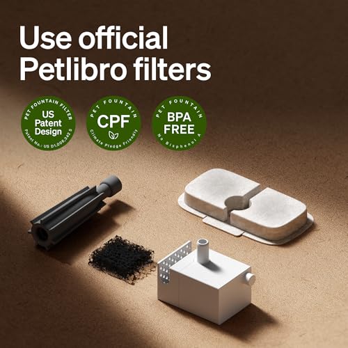 Image of PETLIBRO 4 Pack Dockstream Replacement Filters for PETLIBRO Cat Water Fountain PLWF106 PLWF116 PLWF305