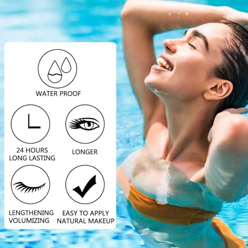 5D Lengthening Curling Color Mascara, Waterproof Fast Dry Eyelashes,Volumizing Lengthening Curling Defining Washable Lashes Eyelashes Mascara (brown) - Image 7