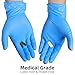 UC Global Trade Inc Medium Disposable Vinyl Exam Gloves, 4 Mil-Thick -Latex Free Powder Free, Food Safe, Cleaning Gloves-Blue, 100 count