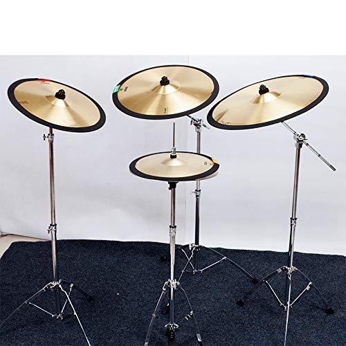 Bluecell 14/16/20 Inch Drum Cymbal Mute Belt Practice Silencer Dampener for Percussion Accessories Drum Set Hi-hat Parts Accessories