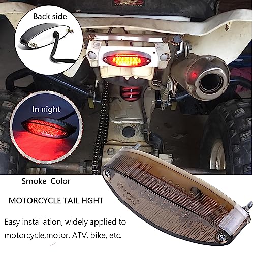 evomosa 28 LED Motorrad ATV Rücklicht Bremsstopp Kennzeichenbeleuchtung für ATV LTZ King Quad Runner DR DRZ 650 400