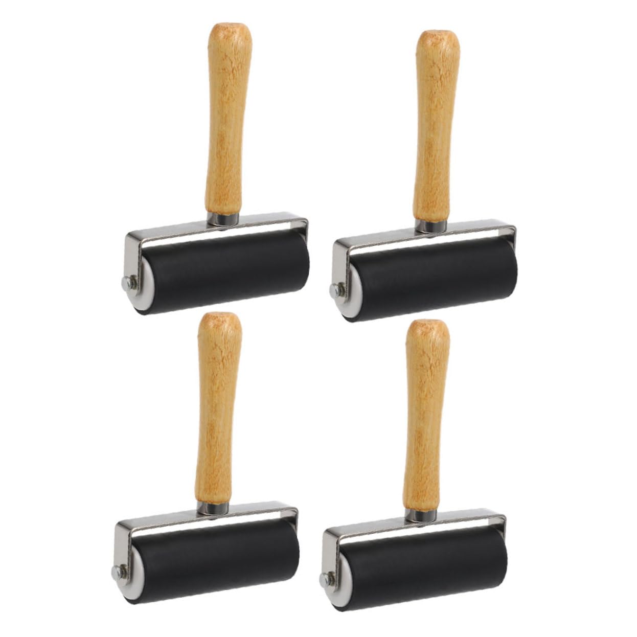 Housoutil 4piezas Rodillos De Plástico Multifuncional Para Impresión y Estampación Rodillos Para Manualidades y