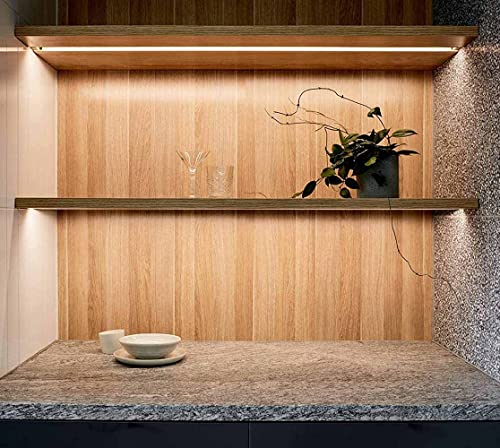 Image of (16X12mm) LED Strip Lights 1Meter Aluminium Rectangular Conciled Profile Light Channels with Diffused Cover, End Caps and Mounting Clips Without LED Straight Linear - Pack of 1