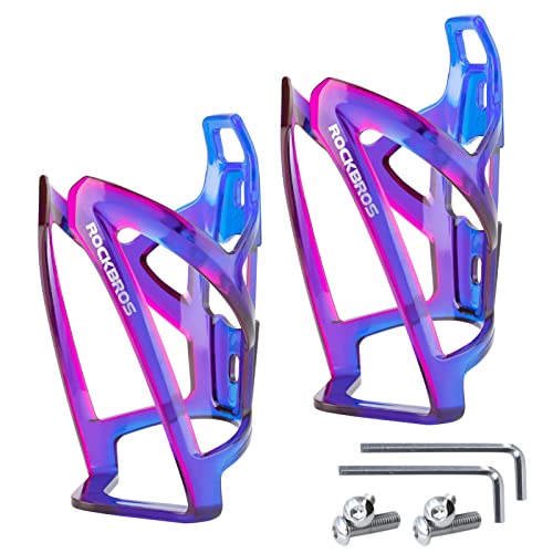 Image of ROCKBROS Bike Water Bottle Holder Ultra-Light Bicycle Bottle Cages with Screws Tool, Universal Bike Cup Holder for Road MTB Mountain Bikes Cycling Accessories(2 Pack)