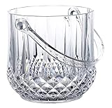 Eiseimer Champagnereimer Wein Bier Getränke Eiskübel Acryl Transparent Tragbar Weinwanne Getränkeeimer Kunststoff mit Griff Eimer für