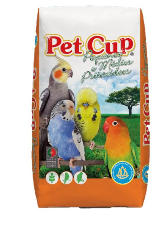 Alimento periquitos PET CUP Saco 20kg, Semillas Naturales para Aves
